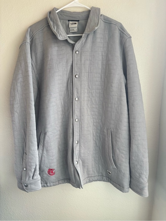 The North Face Other - The North Face Men's XL Gray Quilted Insulated Snap Front Jacket Shacket
